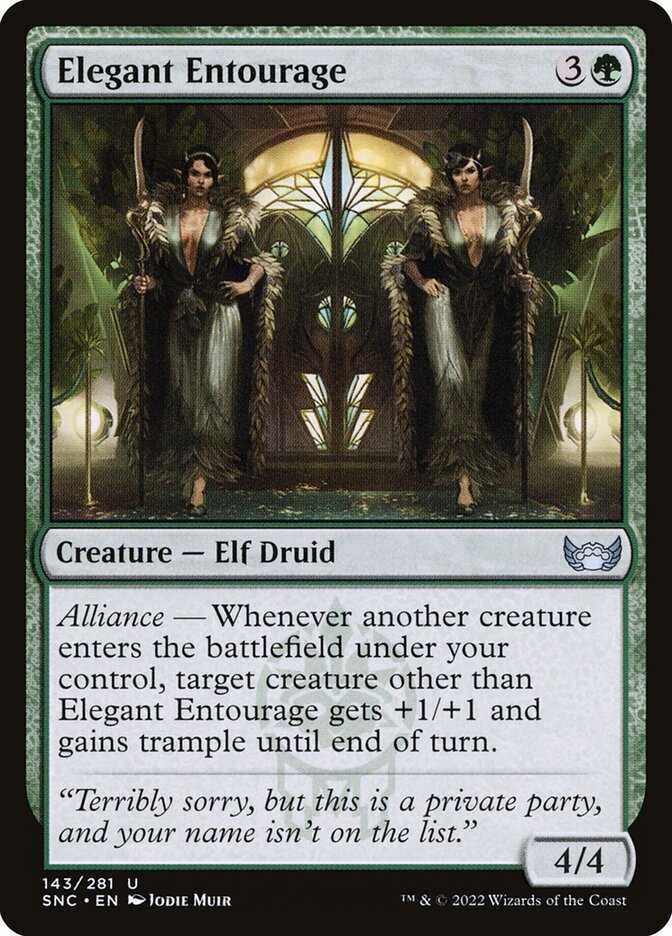 Elegant Entourage | SNC (Foil) - Card Scan