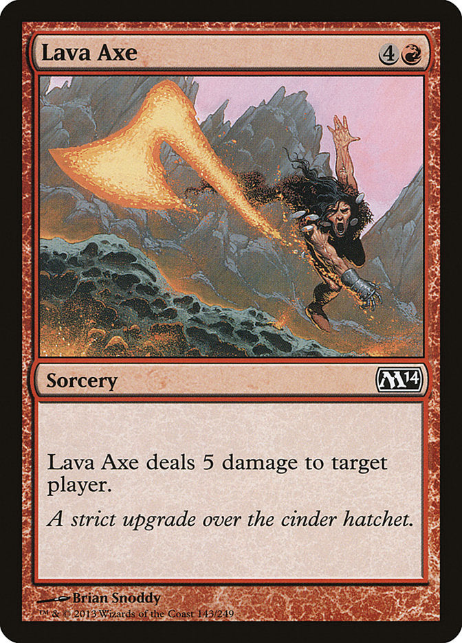 Card Scan of Lava Axe | M14