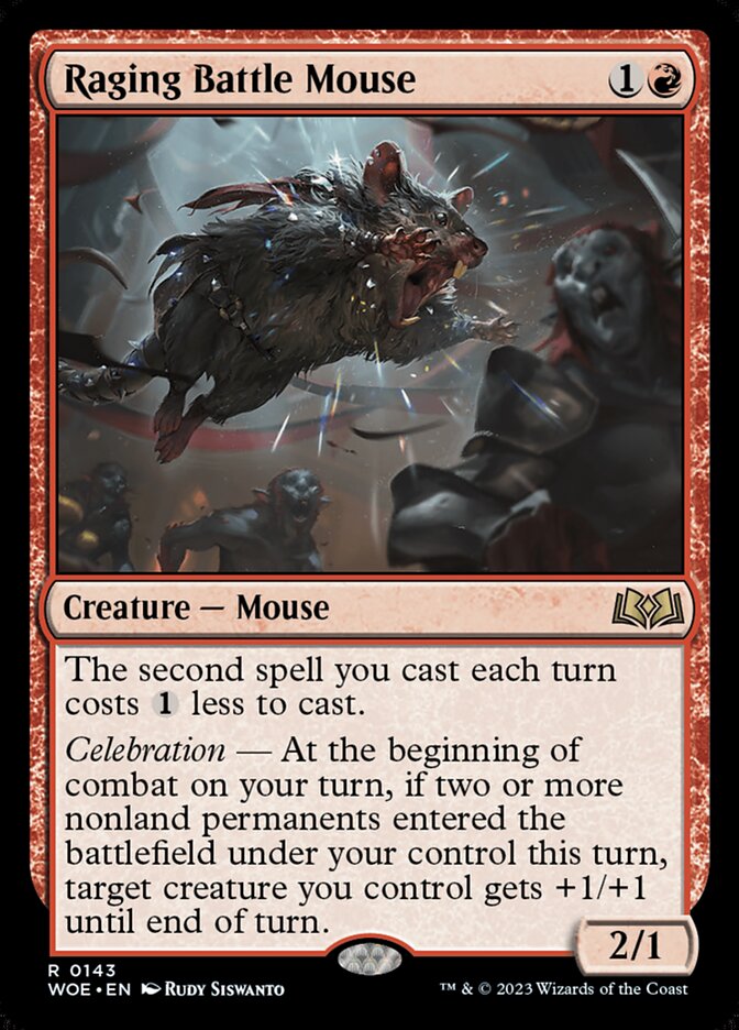 Card Scan of Raging Battle Mouse | WOE