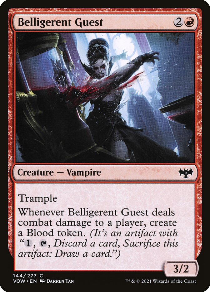 Card Scan of Belligerent Guest | VOW