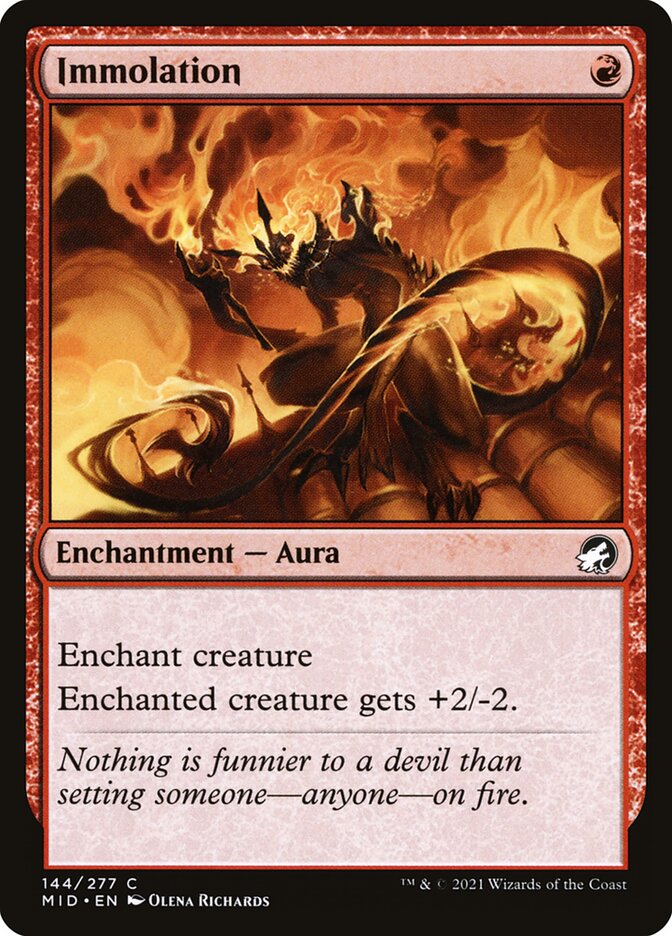 Card Scan of Immolation | MID