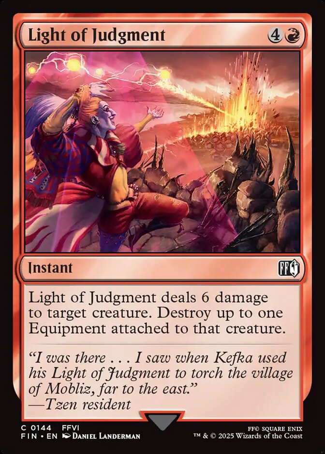 Card Scan of Light of Judgment | FIN