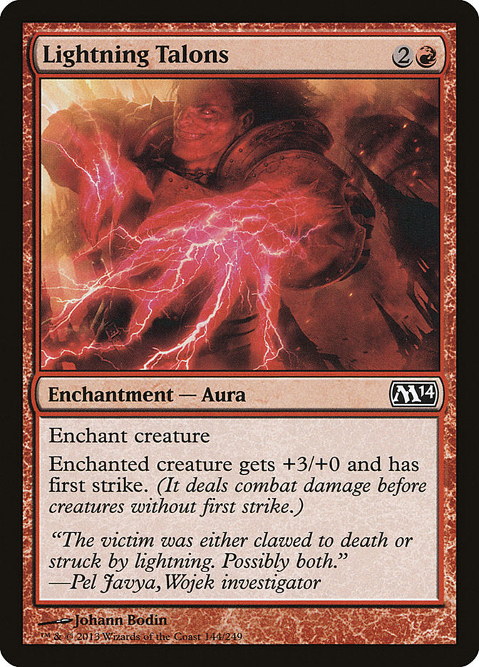 Card Scan of Lightning Talons | M14