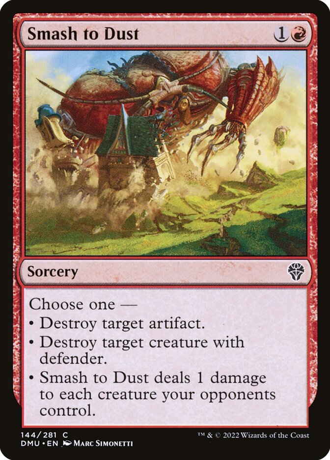 Card Scan of Smash to Dust | DMU