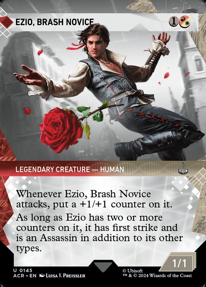 Card Scan of Ezio, Brash Novice | ACR (Showcase)