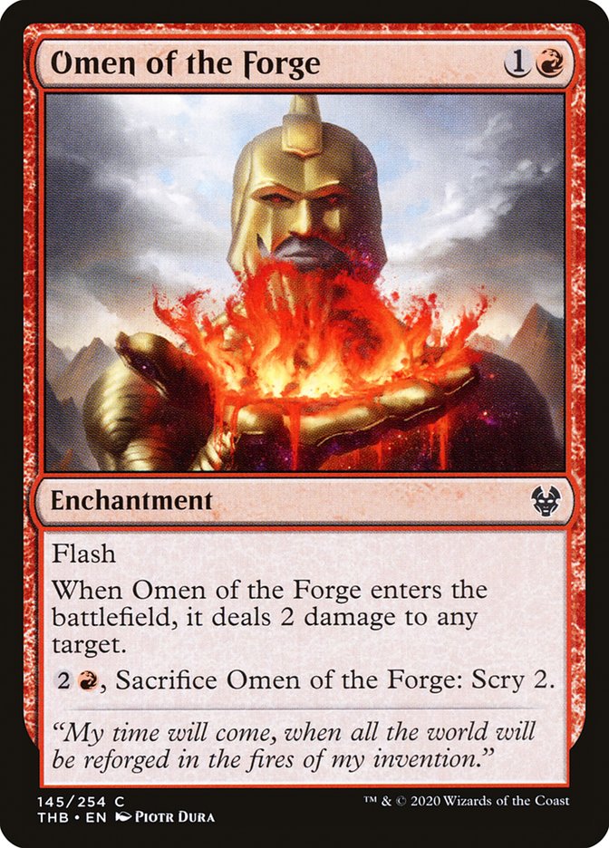 Card Scan of Omen of the Forge | THB