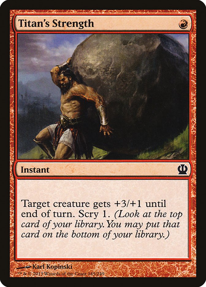 Card Scan of Titan's Strength | THS