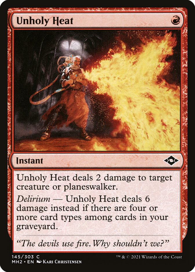 Card Scan of Unholy Heat | MH2