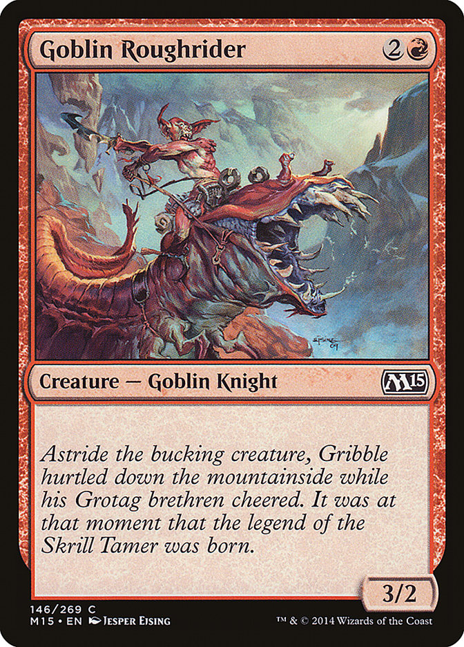 Card Scan of Goblin Roughrider | M15
