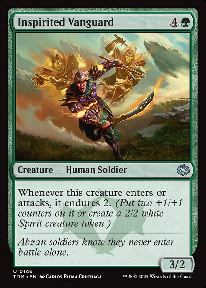 Card Scan of Inspirited Vanguard | TDM