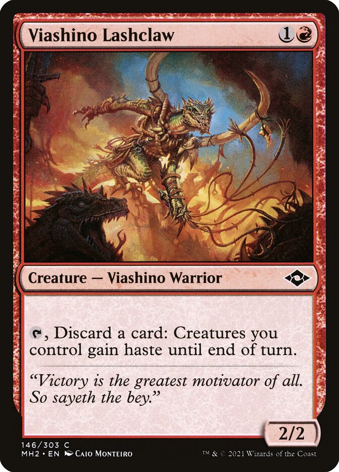 Card Scan of Viashino Lashclaw | MH2