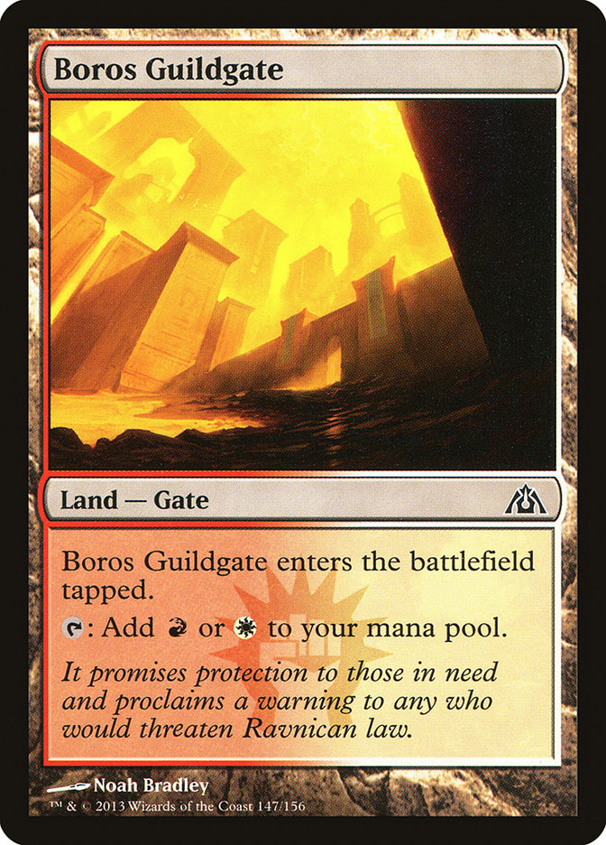 Card Scan of Boros Guildgate | DGM