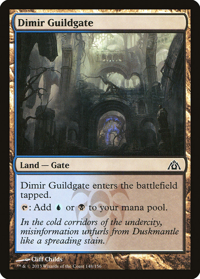 Card Scan of Dimir Guildgate | DGM