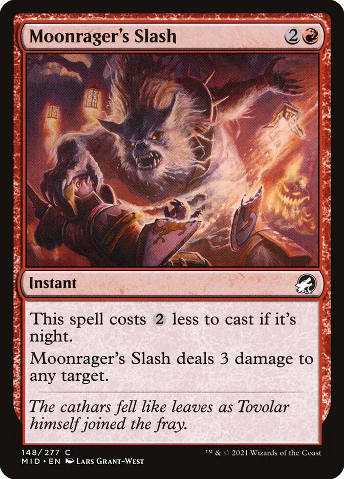 Card Scan of Moonrager's Slash | MID