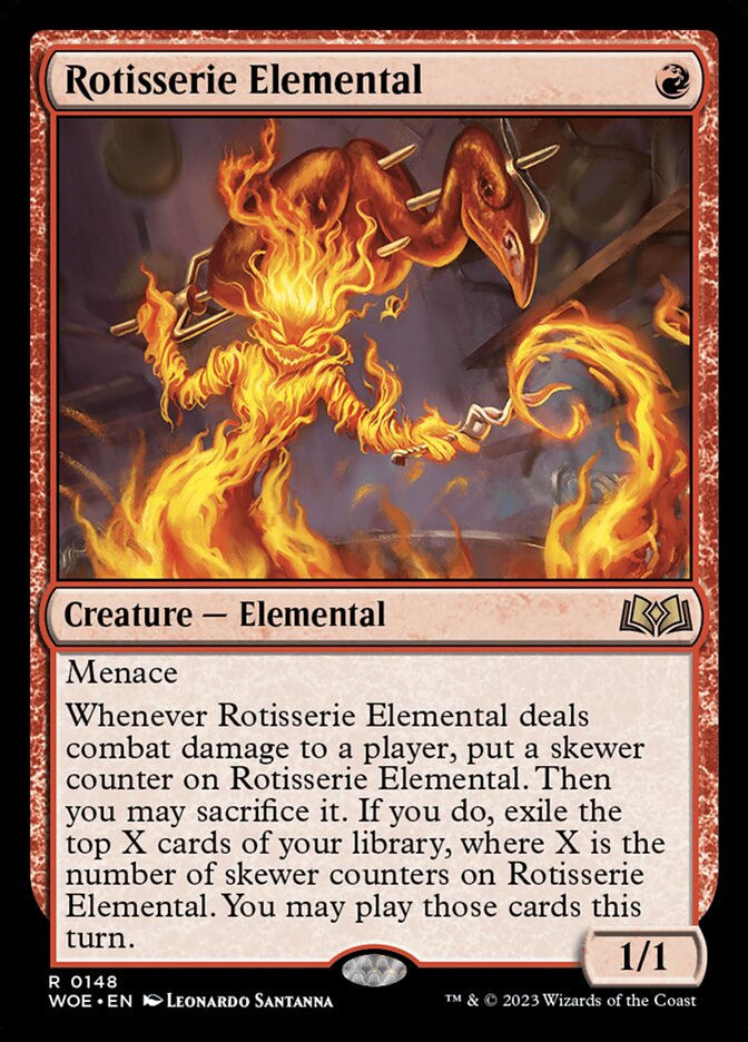 Card Scan of Rotisserie Elemental | WOE