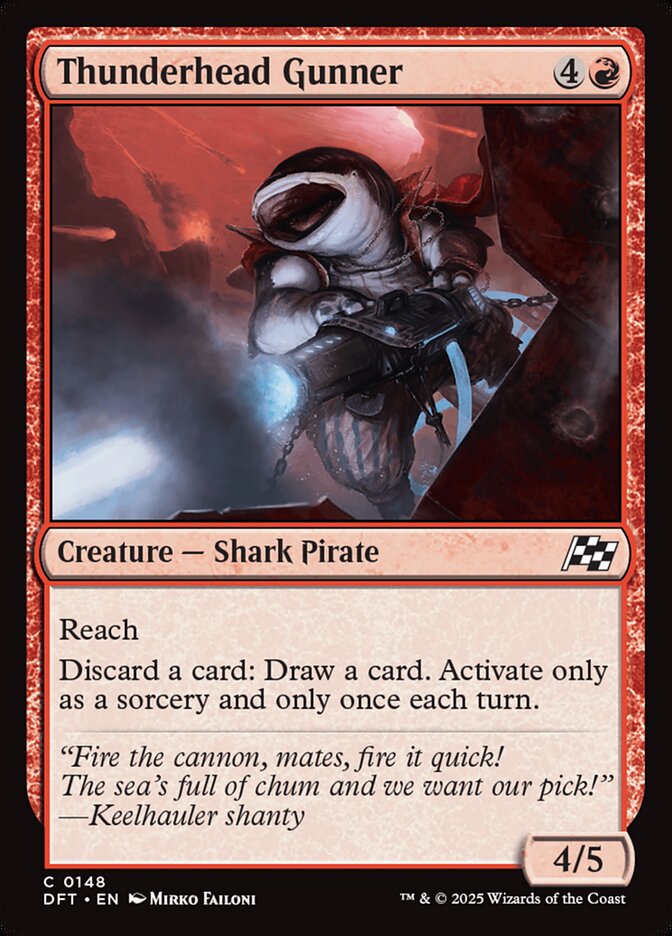 Card Scan of Thunderhead Gunner | DFT