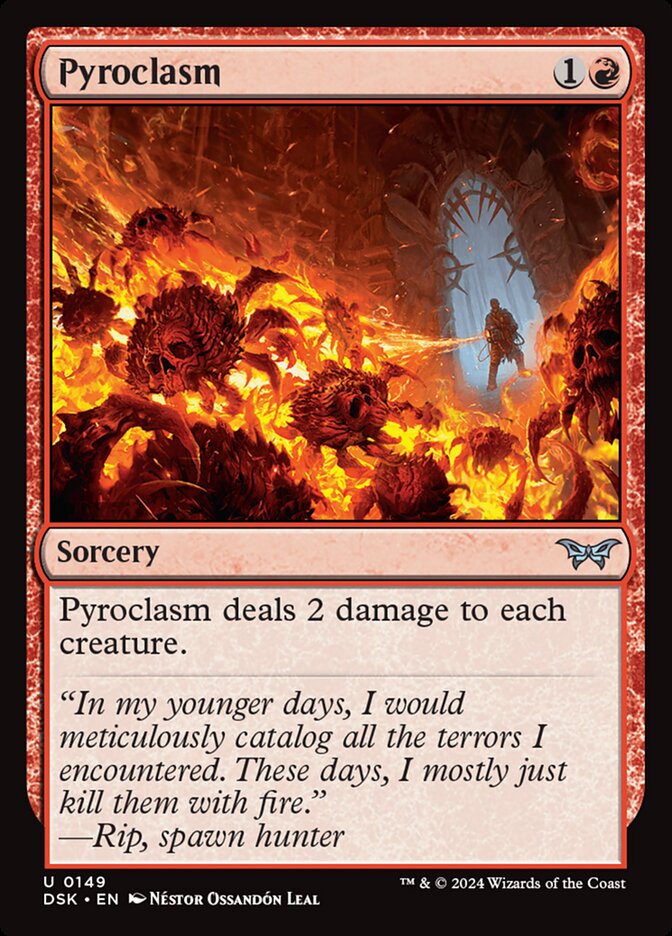 Card Scan of Pyroclasm | DSK