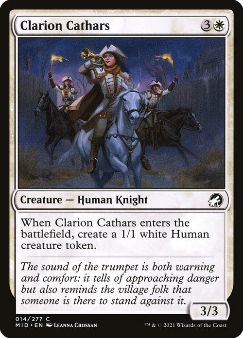 Card Scan of Clarion Cathars | MID