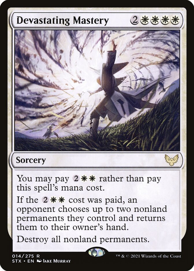 Card Scan of Devastating Mastery | STX