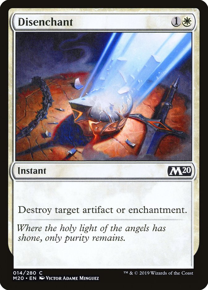 Card Scan of Disenchant | M20