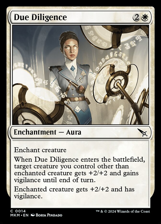 Card Scan of Due Diligence | MKM