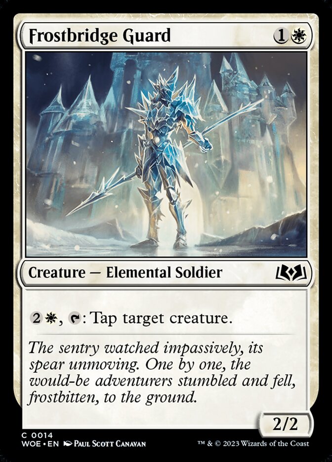 Card Scan of Frostbridge Guard | WOE