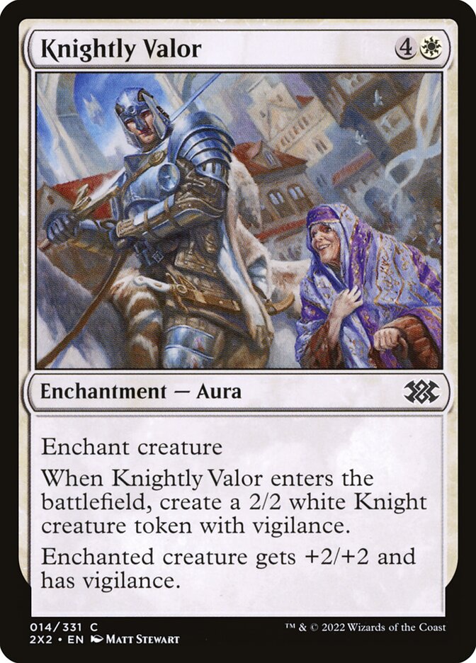 Card Scan of Knightly Valor | 2X2