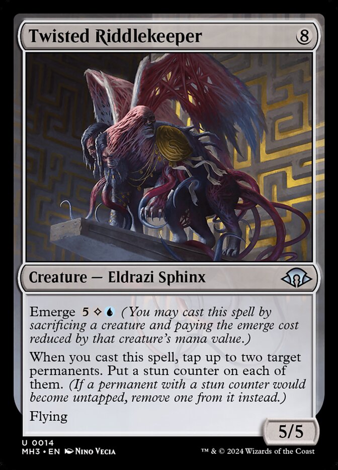 Card Scan of Twisted Riddlekeeper | MH3