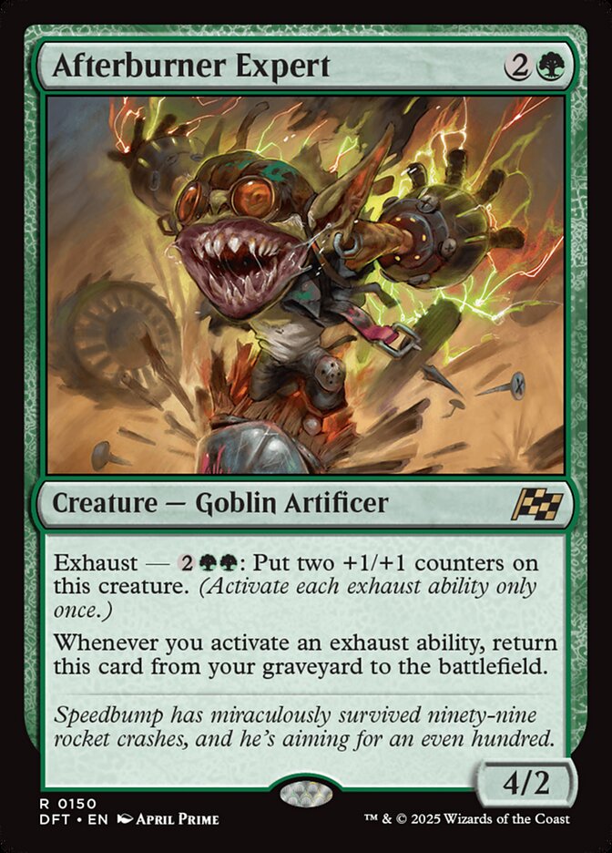 Card Scan of Afterburner Expert | DFT