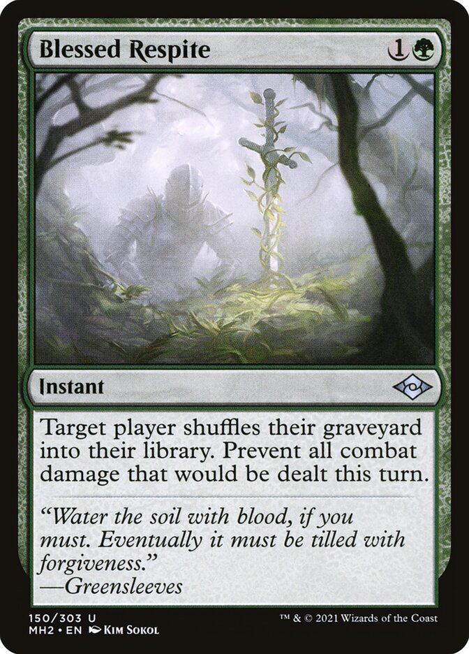 Card Scan of Blessed Respite | MH2