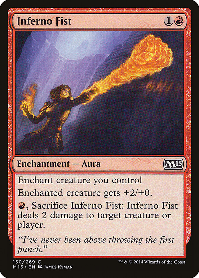 Card Scan of Inferno Fist | M15