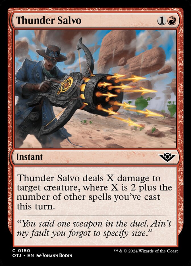 Card Scan of Thunder Salvo | OTJ