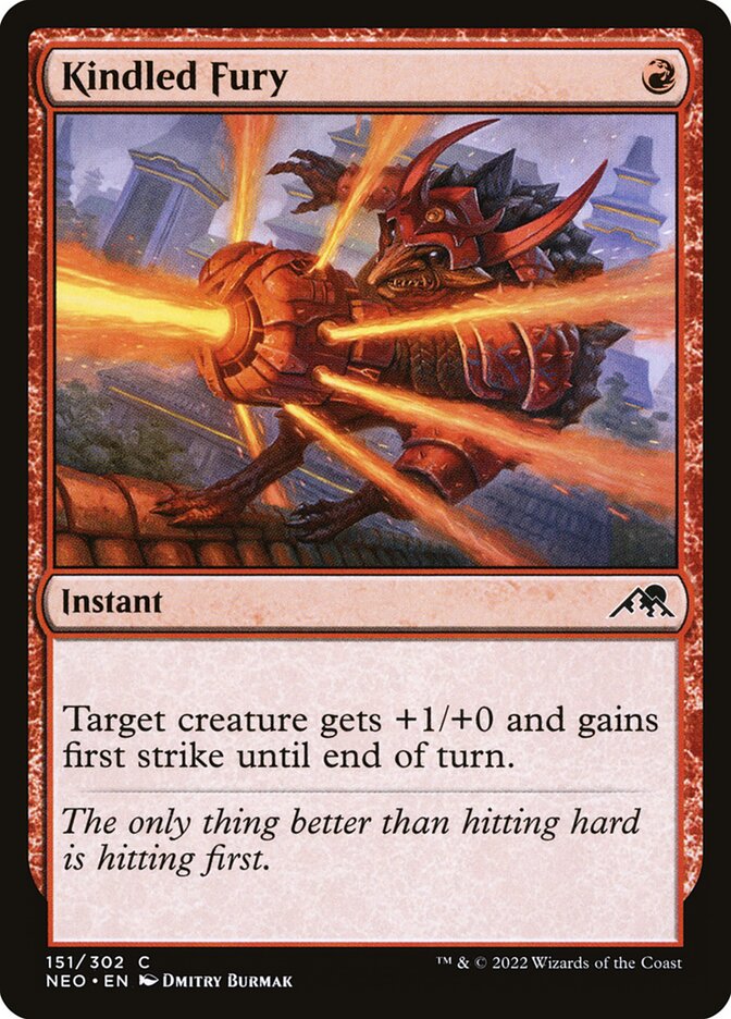 Card Scan of Kindled Fury | NEO