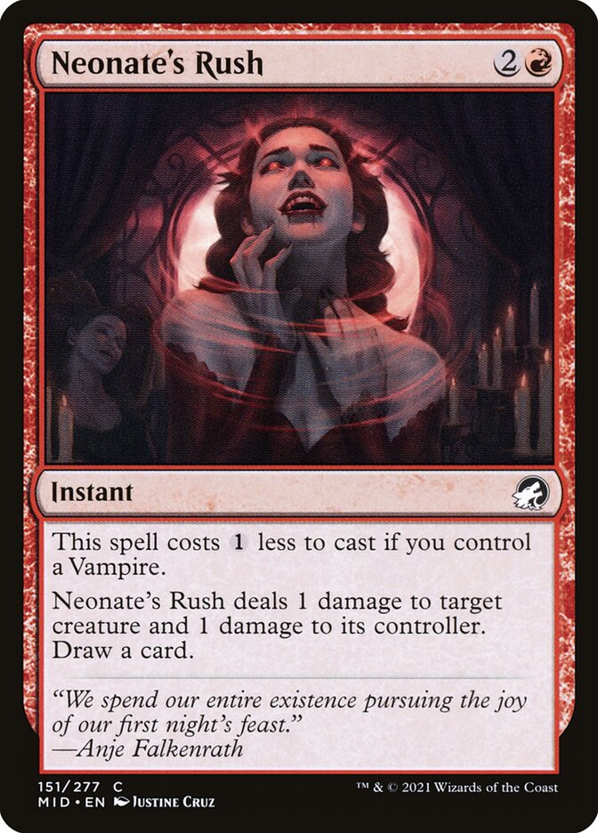 Card Scan of Neonate's Rush | MID