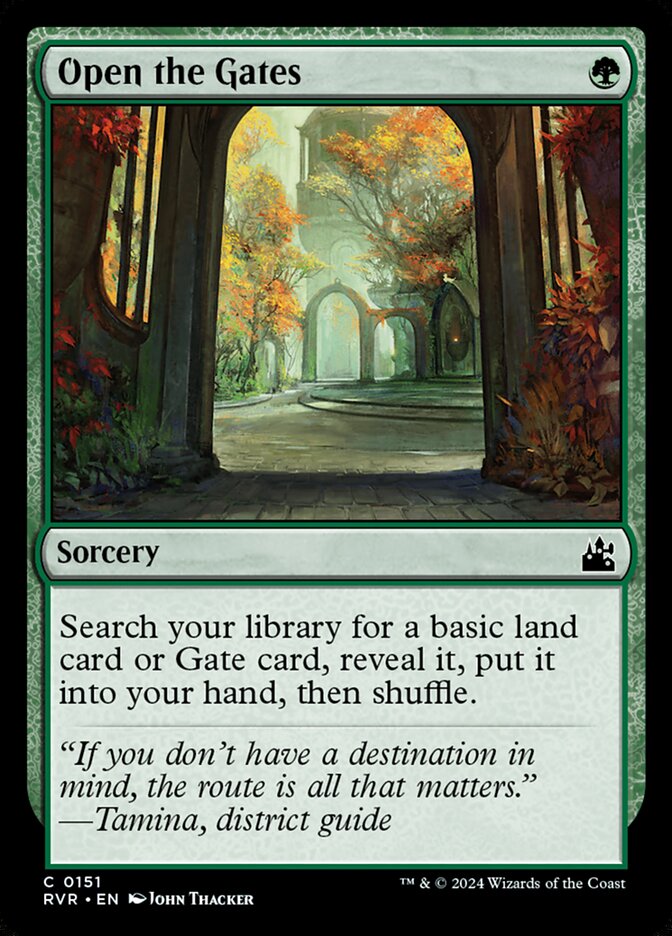 Card Scan of Open the Gates | RVR
