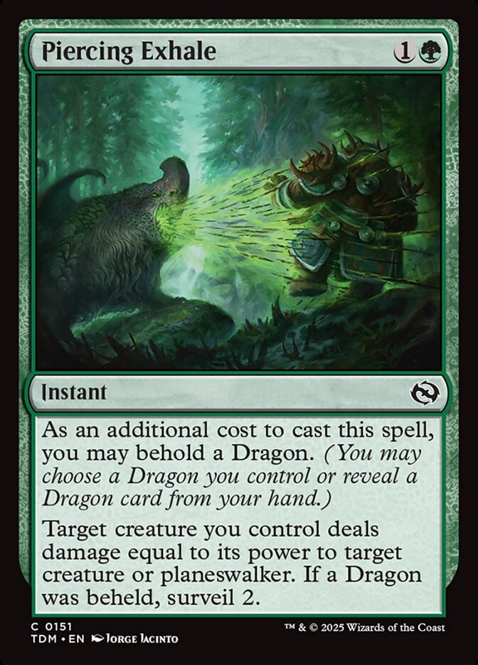 Card Scan of Piercing Exhale | TDM