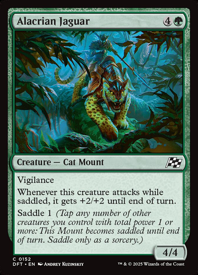 Card Scan of Alacrian Jaguar | DFT