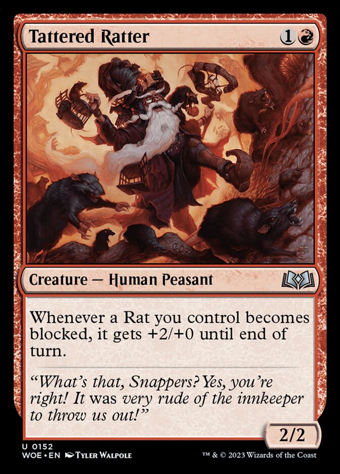 Card Scan of Tattered Ratter | WOE