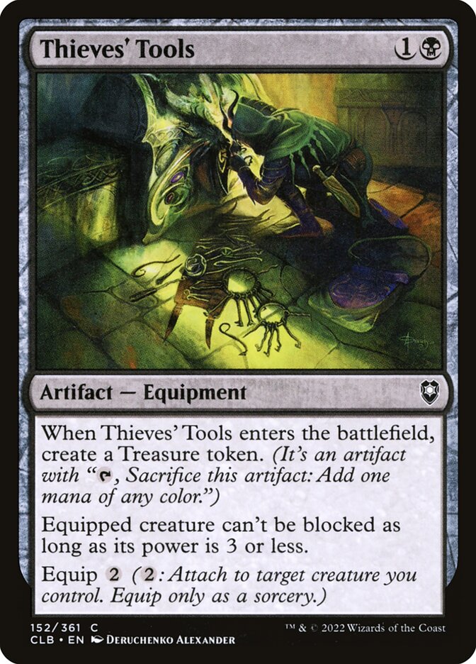 Card Scan of Thieves' Tools | CLB