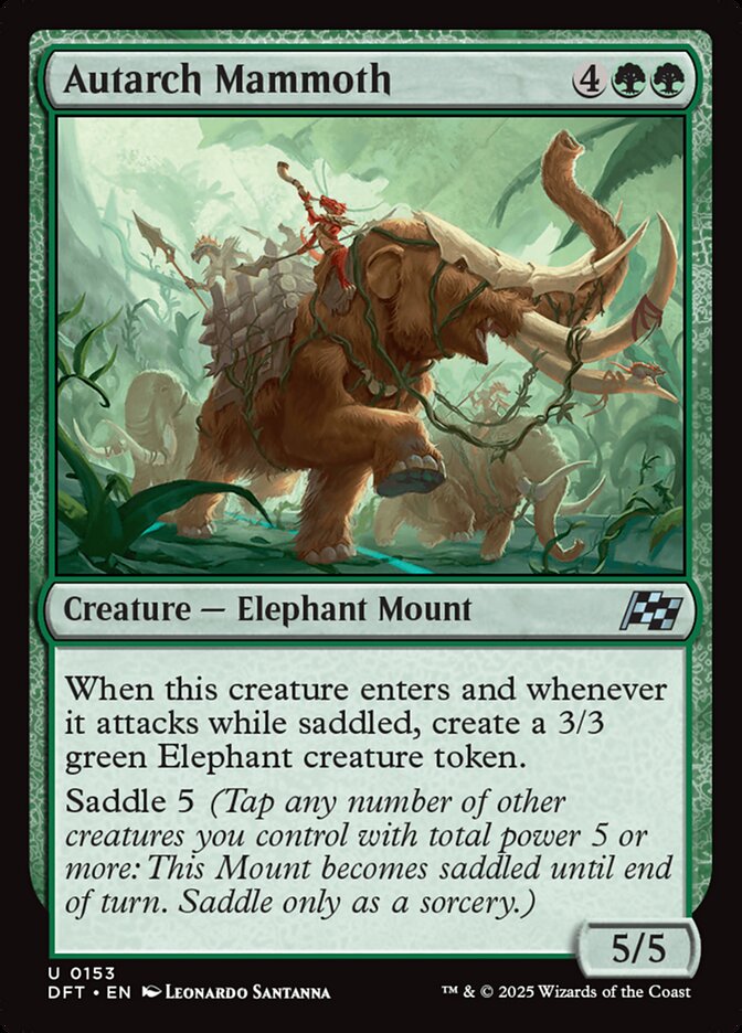 Card Scan of Autarch Mammoth | DFT