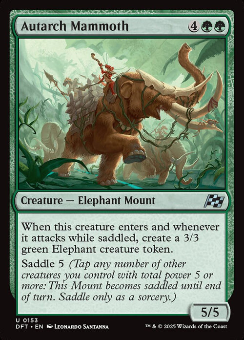 Card Scan of Autarch Mammoth | DFT