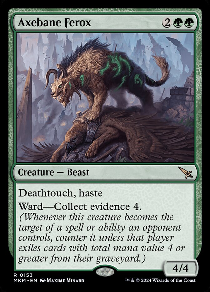 Card Scan of Axebane Ferox | MKM