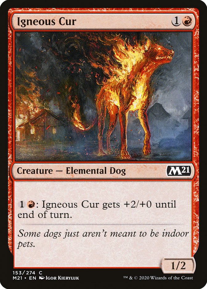 Card Scan of Igneous Cur | M21