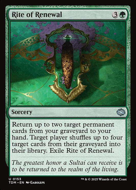 Rite of Renewal | TDM