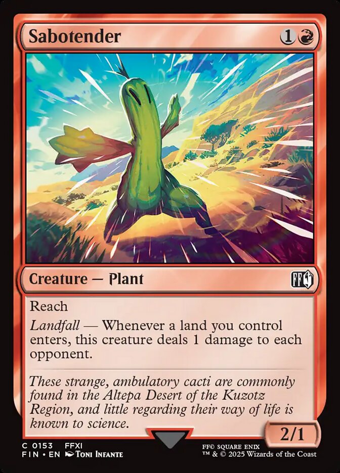 Card Scan of Sabotender | FIN