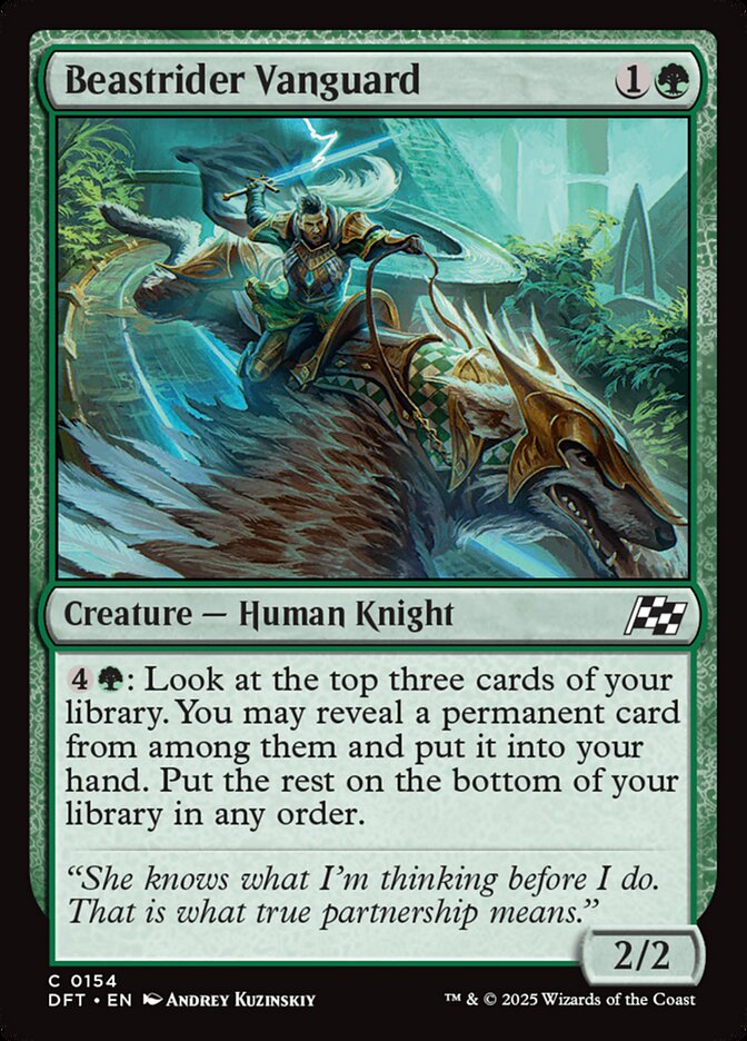 Card Scan of Beastrider Vanguard | DFT
