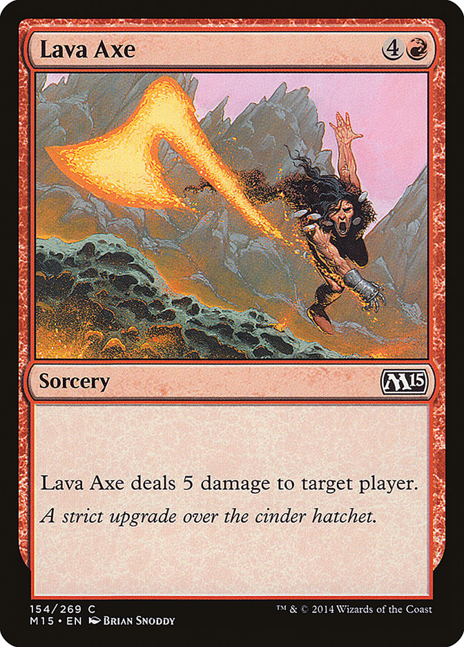 Card Scan of Lava Axe | M15