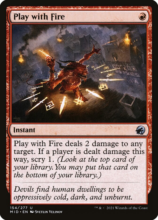 Card Scan of Play with Fire | MID