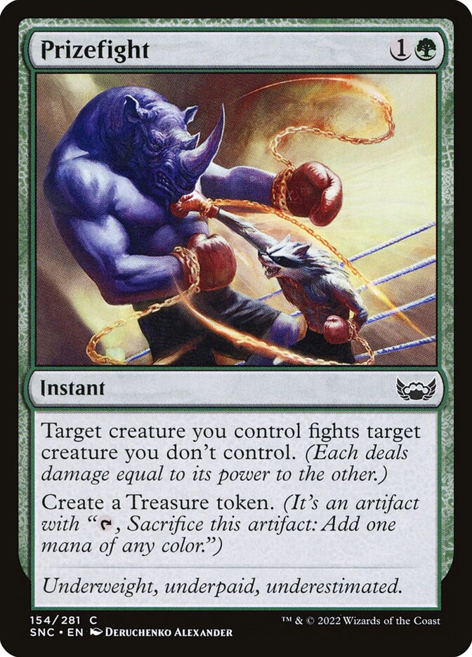 Card Scan of Prizefight | SNC