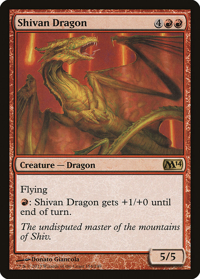 Card Scan of Shivan Dragon | M14
